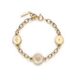 Olivia Burton Ladies' Signature Charms Light Gold Tone Bracelet