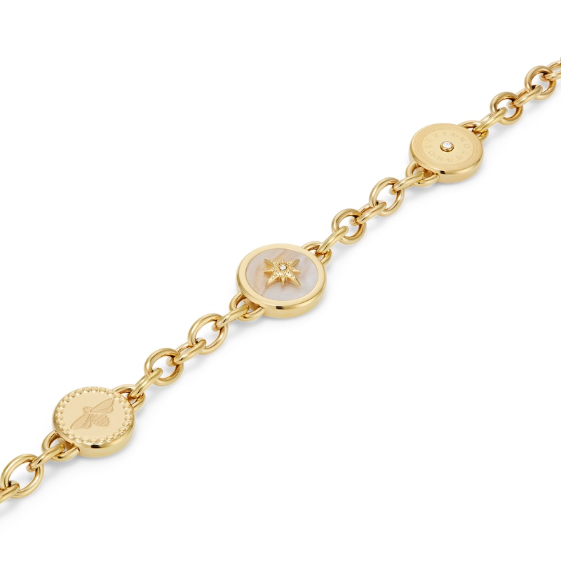 Main Image 3 of Olivia Burton Ladies' Signature Charms Light Gold Tone Bracelet