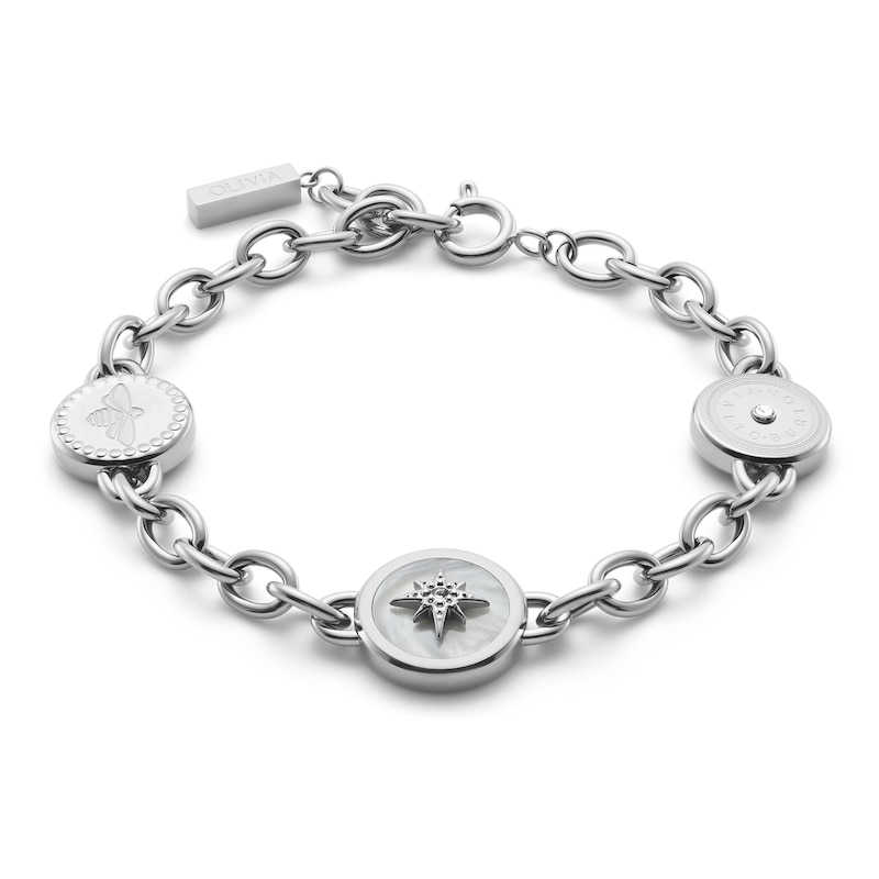 Main Image 2 of Olivia Burton Ladies' Signature Charms Stainless Steel Bracelet