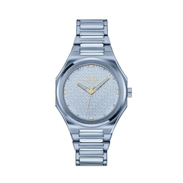 HUGO #GRAIL FOR HER Powder Blue IP Bracelet Watch