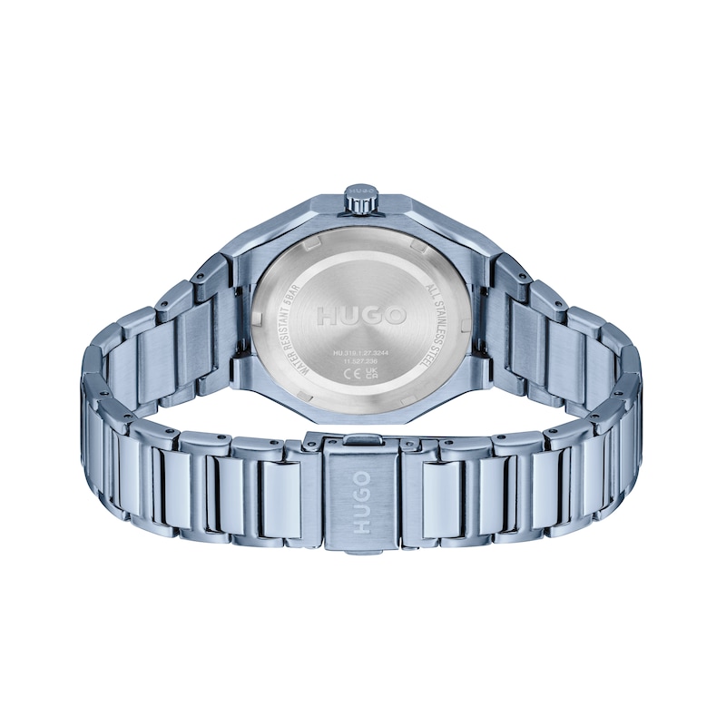 Main Image 3 of HUGO #GRAIL FOR HER Powder Blue IP Bracelet Watch