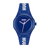 Thumbnail Image 1 of HUGO #LIT FOR HIM Cobalt Blue Silicone Strap Watch