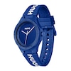 Thumbnail Image 2 of HUGO #LIT FOR HIM Cobalt Blue Silicone Strap Watch