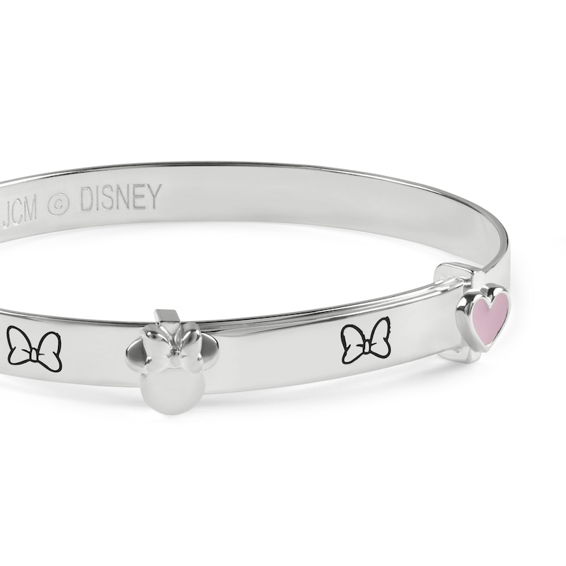 Main Image 2 of Disney Minnie Mouse Sterling Silver Bow Expandable Bangle