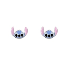 Disney Sterling Silver Stitch Enamel Stud Earrings