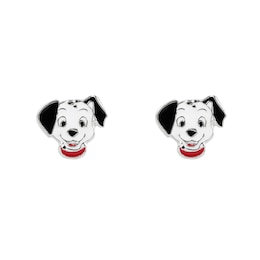 Disney 101 Dalmatians Sterling Silver Enamel Stud Earrings