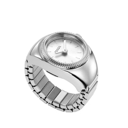 Fossil Ladies' Stainless Steel 15mm Watch Ring