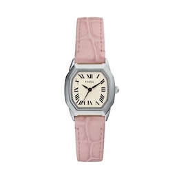 Fossil Ladies' Harlow Pink Leather Strap Watch