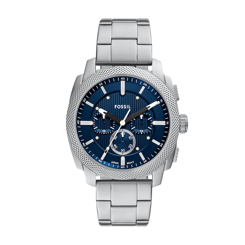 Main Image 1 of Fossil Men's Machine Blue Chronograph Dial Stainless Steel Watch