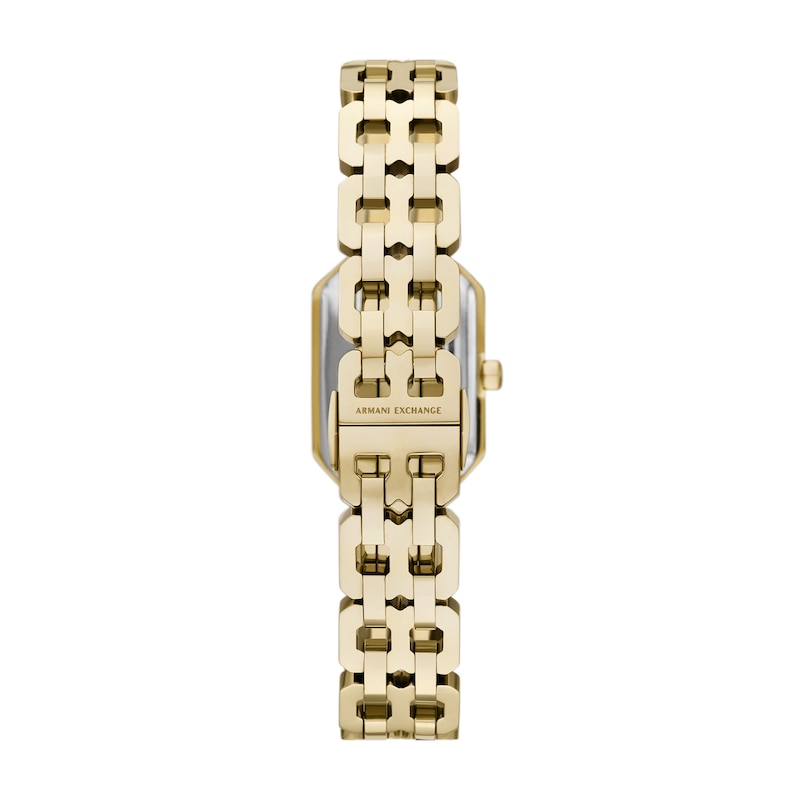 Main Image 2 of Armani Exchange Ladies' Rectangular Dial Gold Tone Stainless Steel Watch