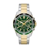 Thumbnail Image 1 of Armani Exchange Men's Green Chronograph Dial Two Tone Stainless Steel Watch