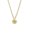 Thumbnail Image 1 of Armani Exchange Men's Gold Tone Heptagon Pendant Necklace