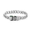 Thumbnail Image 1 of Armani Exchange Men's Green Nylon Stainless Steel Curb Chain Buckle Bracelet