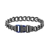 Thumbnail Image 1 of Armani Exchange Men's Gunmetal Stainless Steel Chain Buckle Bracelet