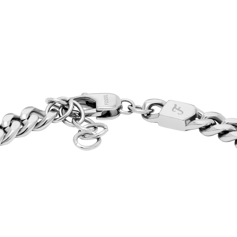 Main Image 3 of Fossil Men's Drew Stainless Steel ID Bracelet