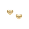 Thumbnail Image 1 of Fossil Ladies' Sadie All My Love Gold Tone Stainless Steel Heart Stud Earrings