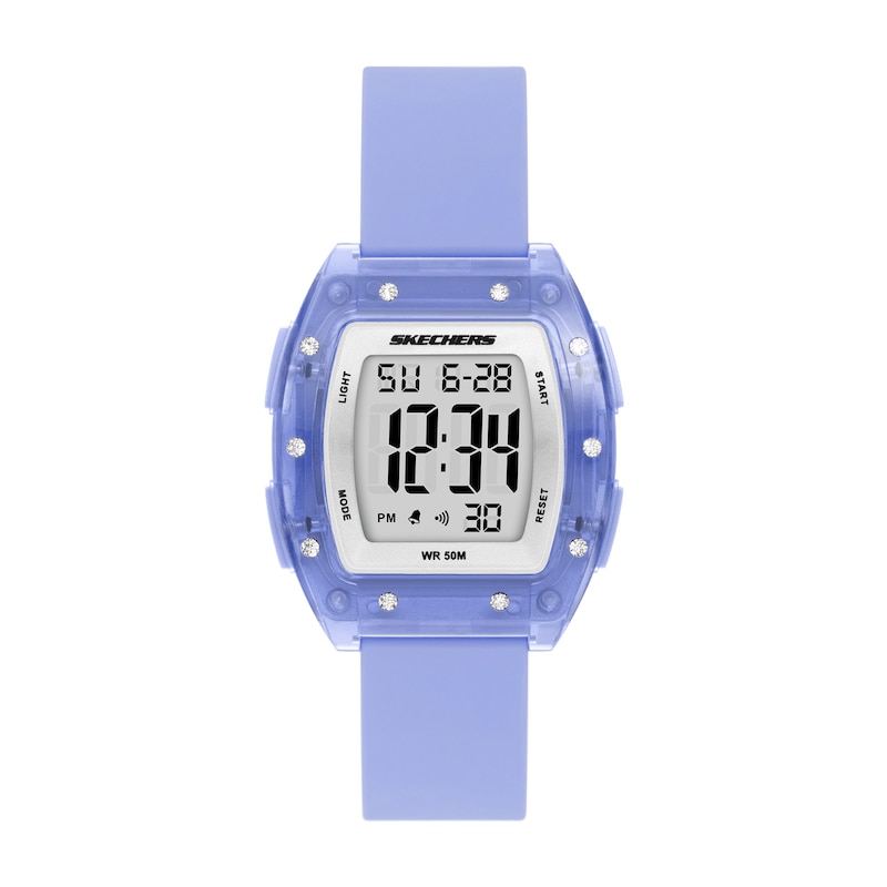 Main Image 1 of Skechers Ladies' Sawtelle Digital Purple Polycarbonate Watch