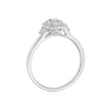 Thumbnail Image 3 of 9ct White Gold 0.25ct Diamond Baguette & Round Halo Ring