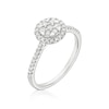 Thumbnail Image 2 of 9ct White Gold 0.33ct Diamond Round Cluster Ring