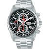 Thumbnail Image 1 of Lorus Men's Black Dial Chronograph Stainless Steel Watch