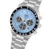 Thumbnail Image 2 of Lorus Solar Men's Chronograph Blue Dial Stainless Steel Watch