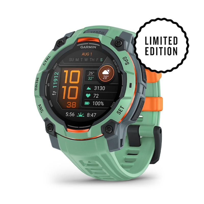 Main Image 1 of Garmin Instinct 3 45mm Amoled Neo Tropic Bezel & Neo Tropic Strap Smartwatch