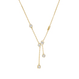 Michael Kors Ladies' Brilliance 14ct Gold Plated Sterling Silver Pendant Necklace