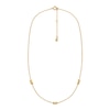 Thumbnail Image 1 of Michael Kors Ladies' 14ct Gold Plated Sterling Silver Station Necklace