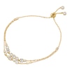 Thumbnail Image 1 of Michael Kors Ladies' Brilliance 14ct Gold Plated Sterling Silver Slider Bracelet