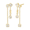 Thumbnail Image 1 of Michael Kors Ladies' Brilliance 14ct Gold Plated Sterling Silver Drop Earrings