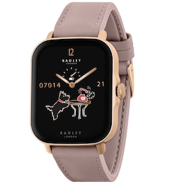 Radley Series 20 Smart Calling Pink Leather Strap Watch