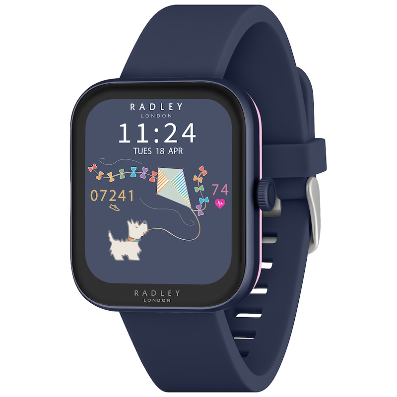 Main Image 1 of Radley Series 32 Navy Silicone Strap Smart Watch