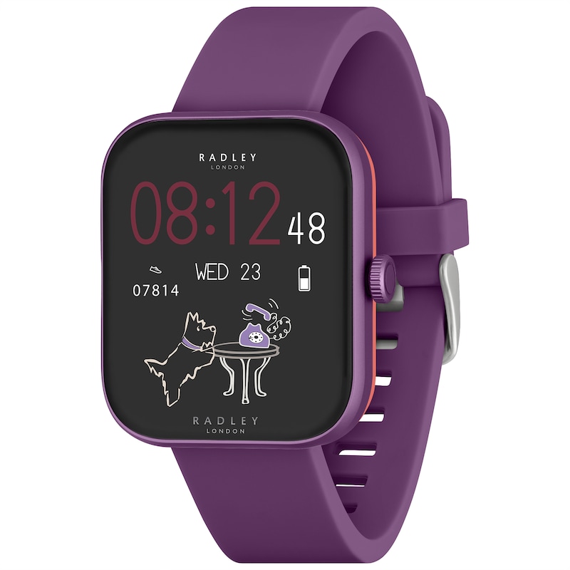 Main Image 1 of Radley Series 32 Purple Silicone Strap Smart Watch