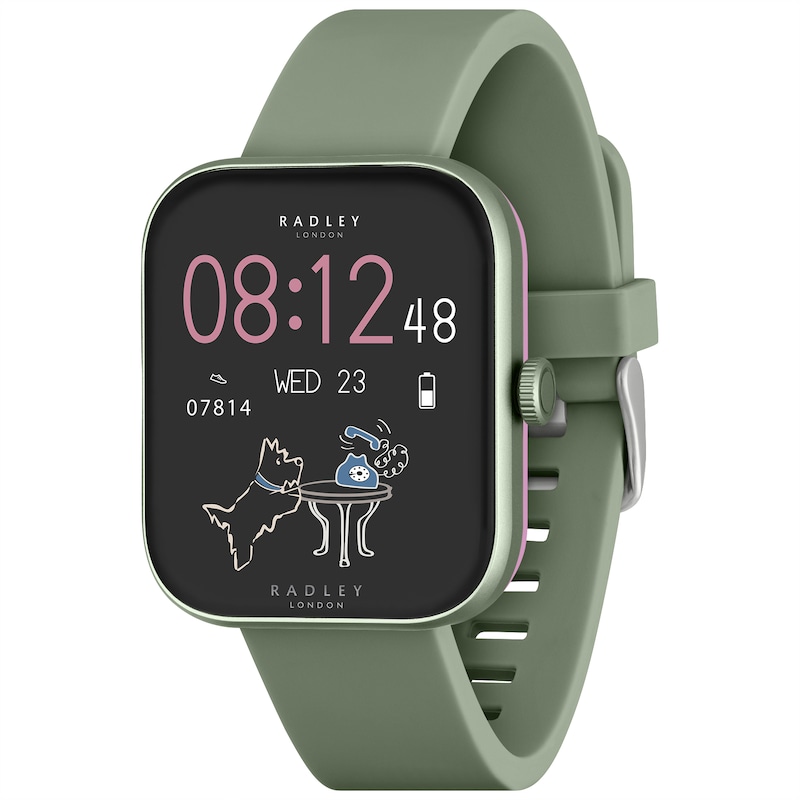 Main Image 1 of Radley Series 32 Dark Olive Silicone Strap Smart Watch