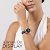 Thumbnail Image 4 of Radley Series 33 Amoled Stone Set Ink Blue Leather Strap Smart Calling Watch