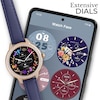 Thumbnail Image 5 of Radley Series 33 Amoled Stone Set Ink Blue Leather Strap Smart Calling Watch