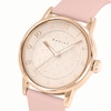 Thumbnail Image 2 of Radley Rose Twinpack Earring Gift Set & Gold Tone Praire Pink Leather Strap Watch