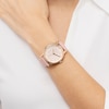 Thumbnail Image 4 of Radley Rose Twinpack Earring Gift Set & Gold Tone Praire Pink Leather Strap Watch