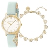 Thumbnail Image 1 of Radley Bracelet Gift Set & Gold Tone Deco Green Leather Strap Watch